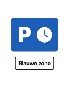 Traffic sign Blue zone
