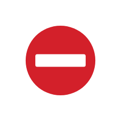 Traffic sign No entry