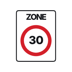 Traffic sign Zone 30