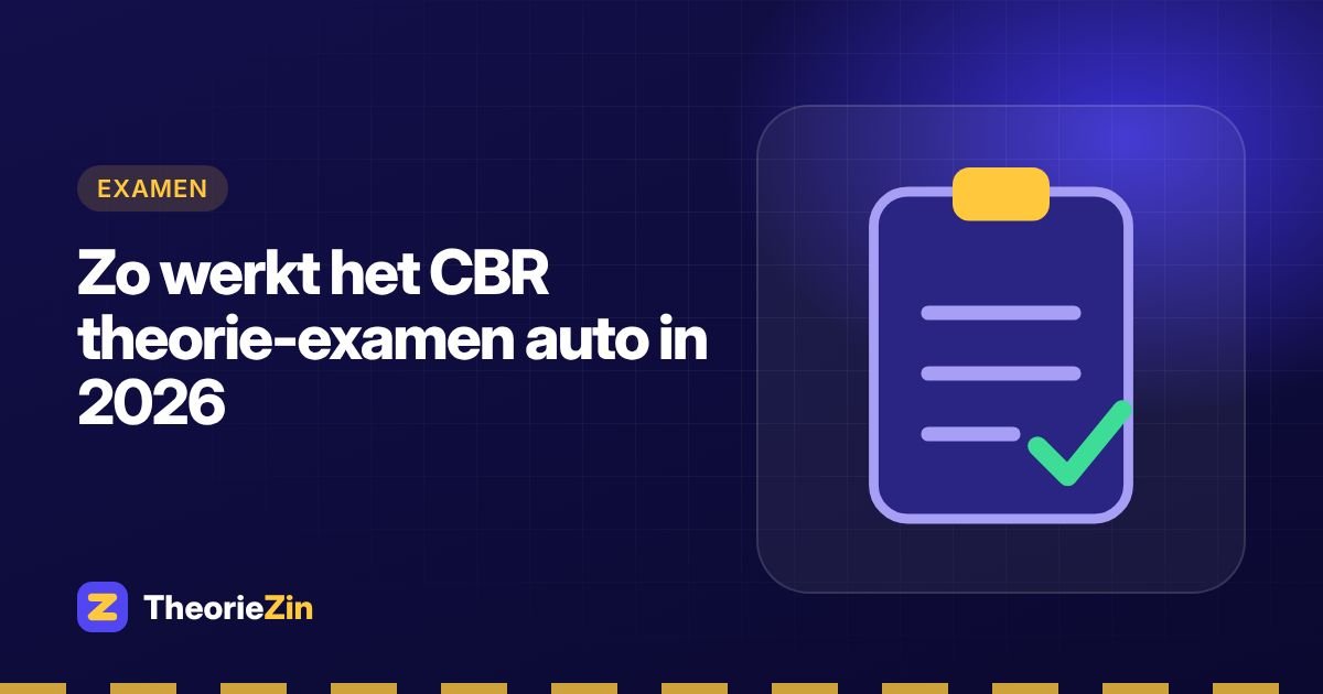 Zo werkt het CBR theorie-examen auto in 2026