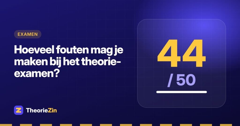 Illustratie bij "Hoeveel fouten mag je maken bij het theorie-examen?": het getal 44 van 50