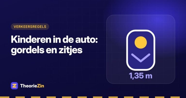 Illustratie bij "Kinderen in de auto: gordels en zitjes": een kinderzitje en 1,35 meter