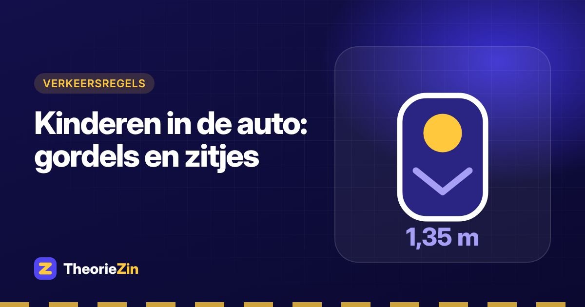 Kinderen in de auto: gordels en zitjes