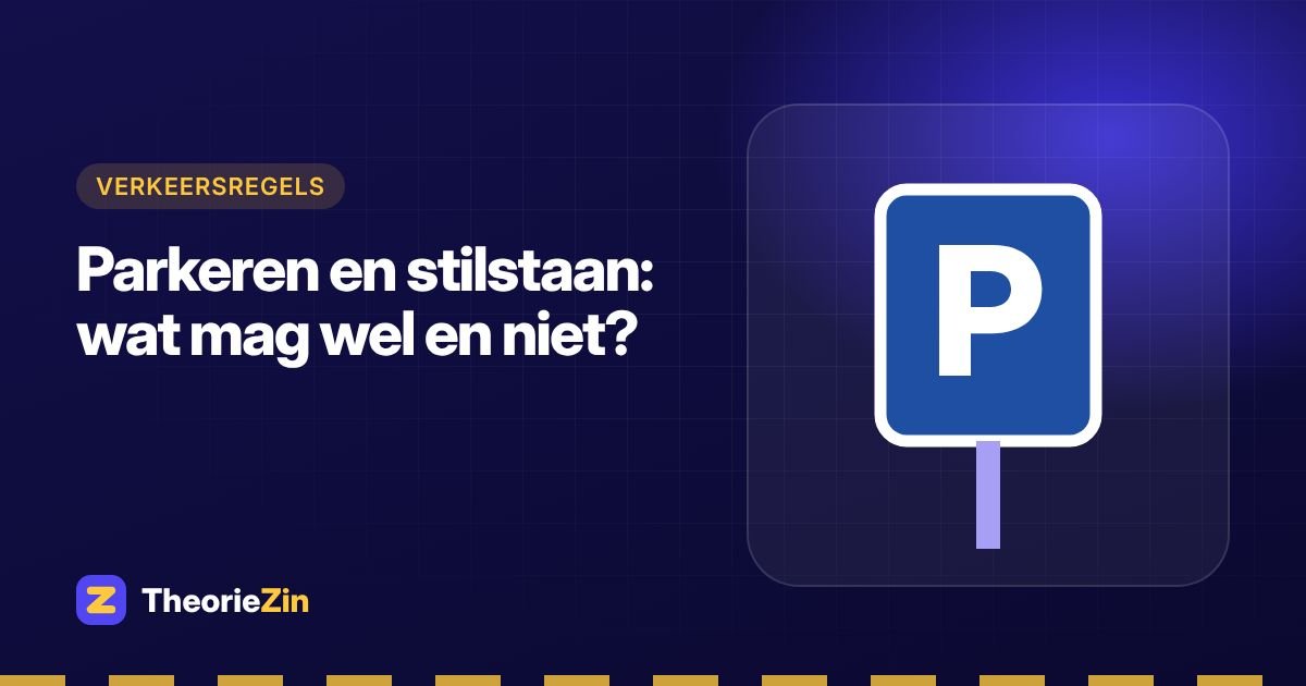 Parkeren en stilstaan: wat mag wel en niet?