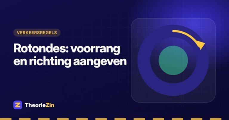 Illustratie bij "Rotondes: voorrang en richting aangeven": een rotonde van bovenaf