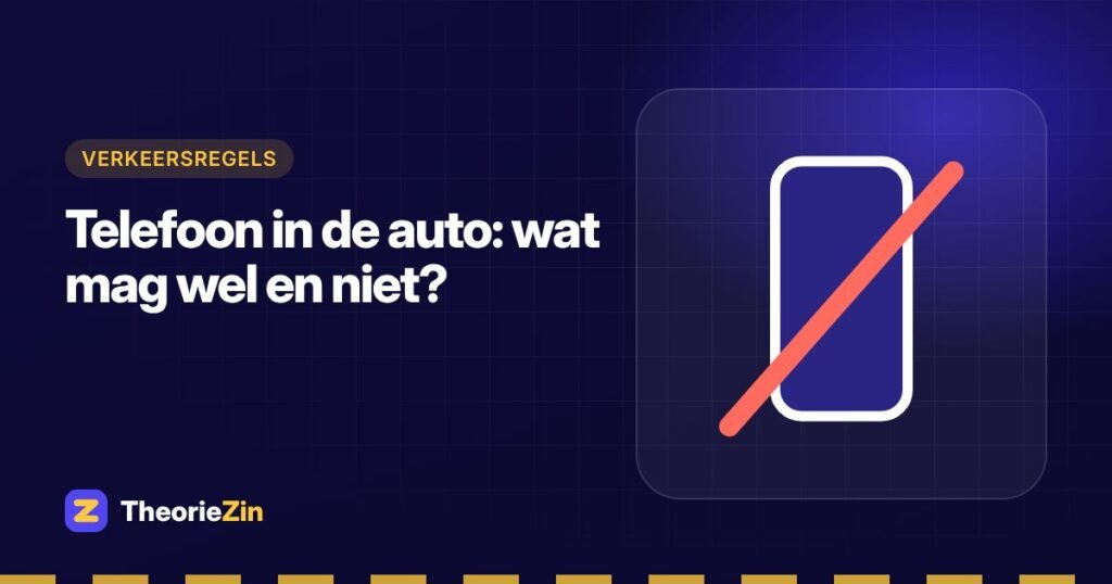 Illustratie bij "Telefoon in de auto: wat mag wel en niet?": een doorgestreepte telefoon