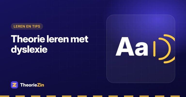Illustratie bij "Theorie leren met dyslexie": letters met een geluidssymbool