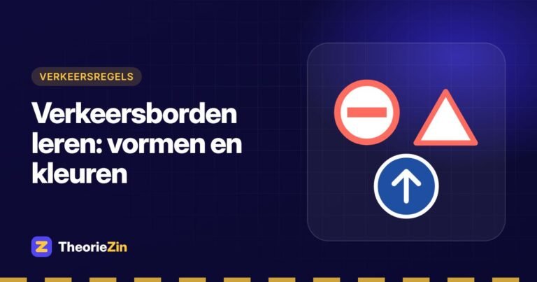 Illustratie bij "Verkeersborden leren: vormen en kleuren": drie soorten verkeersborden